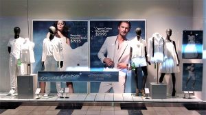 promotional retail window display